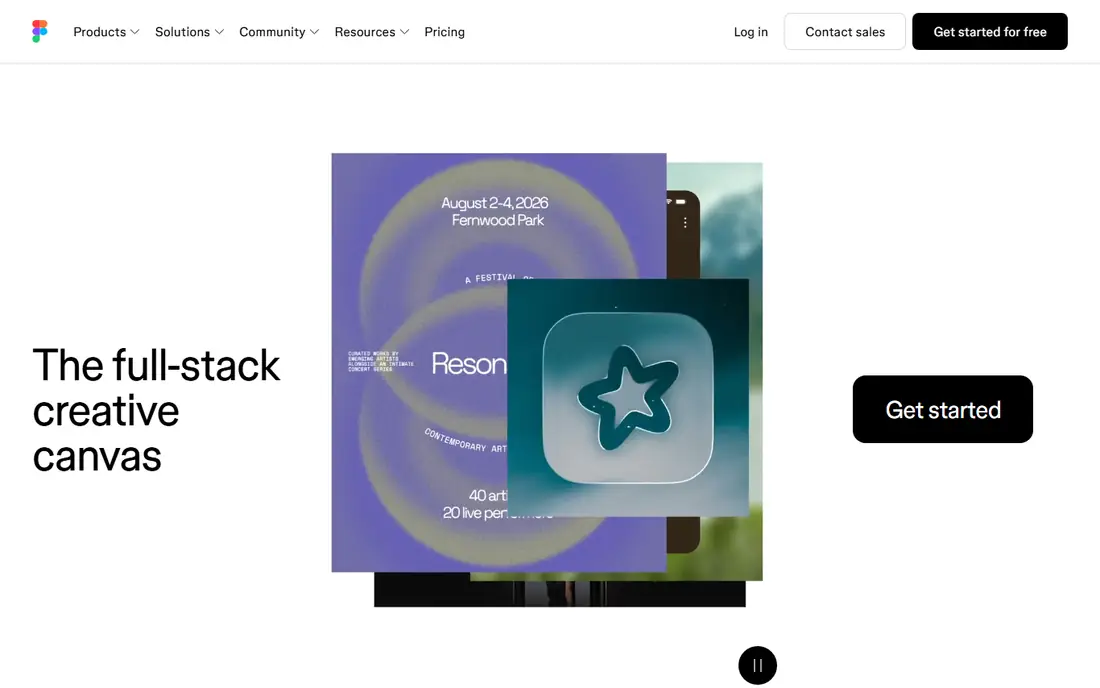 Figma homepage