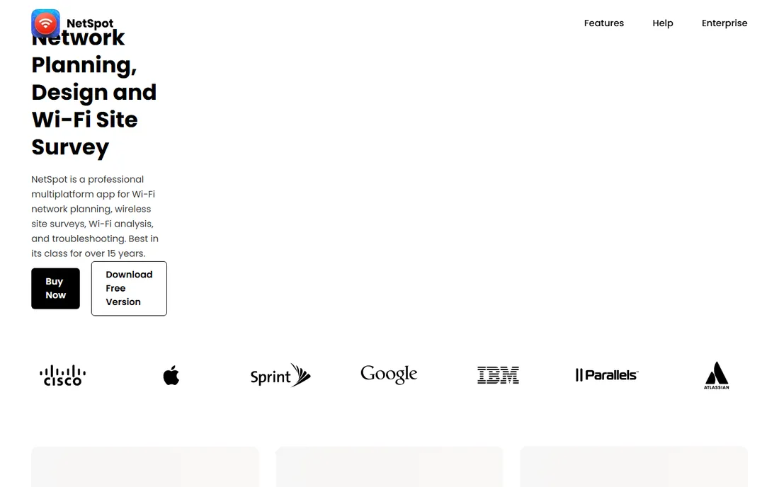NetSpot homepage