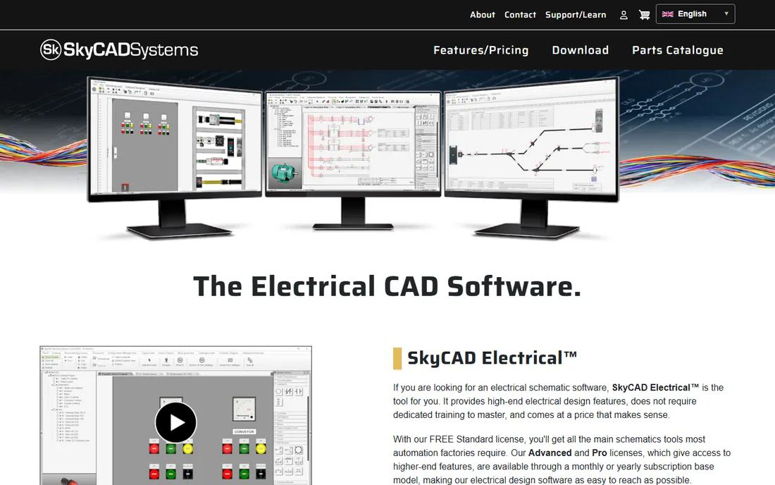 SkyCAD homepage