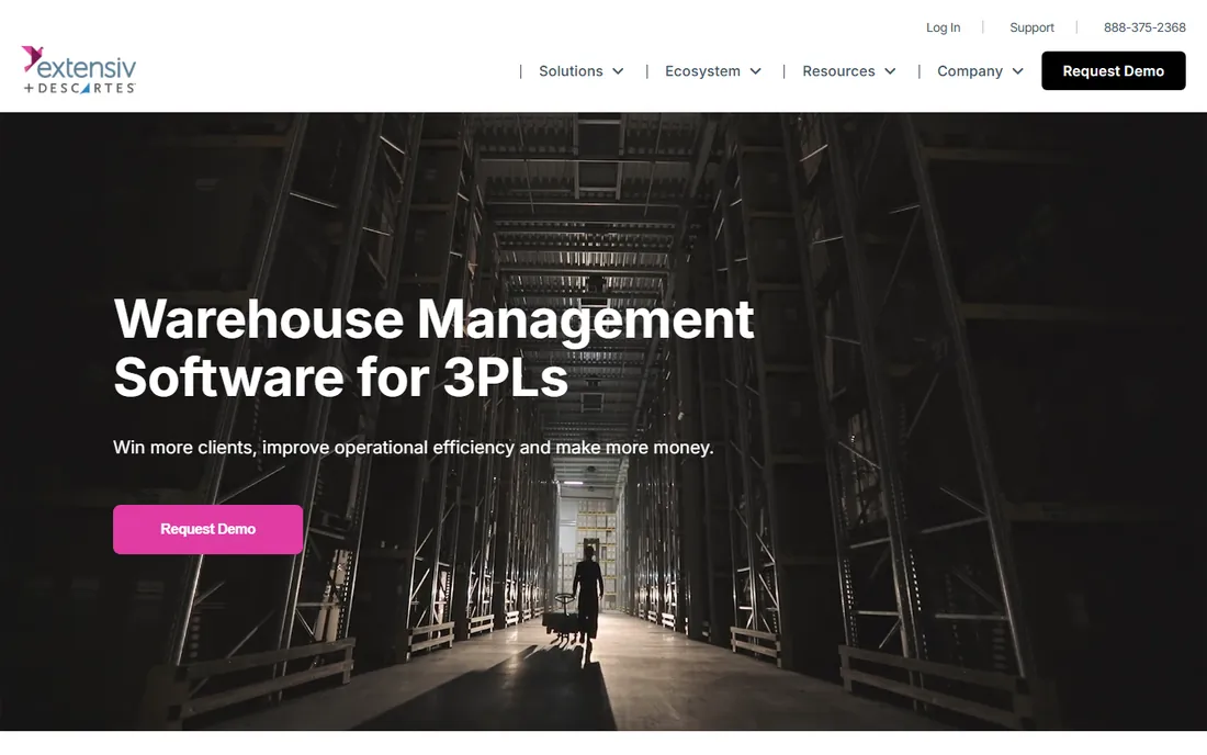 Extensiv homepage