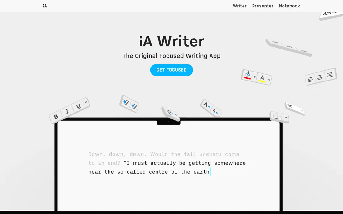 iA Writer homepage
