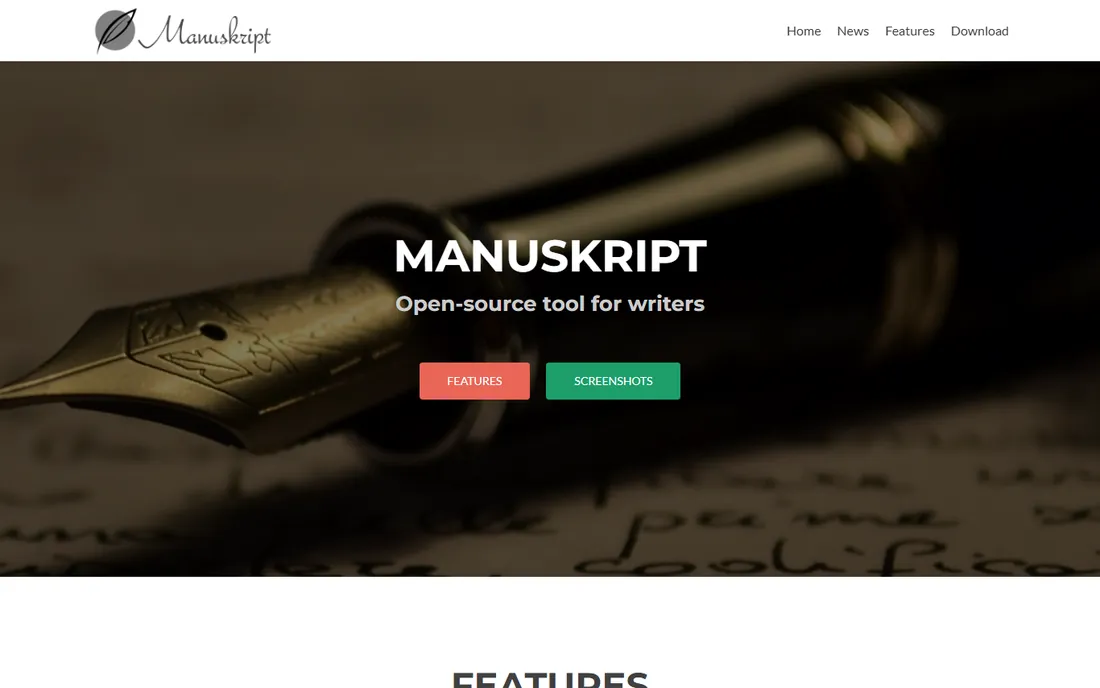 Manuskript homepage