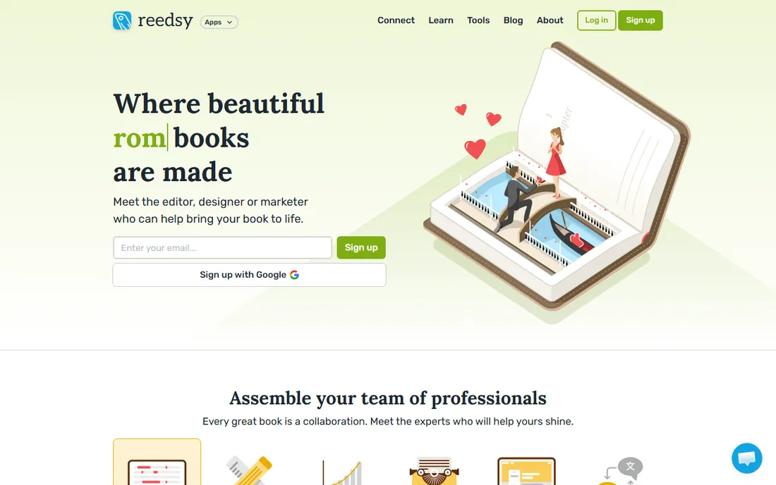 Reedsy Studio homepage