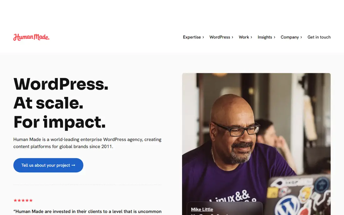 Human Made homepage