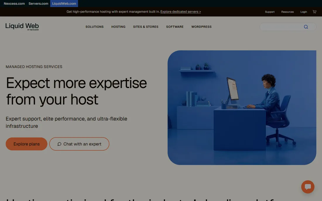 Nexcess homepage