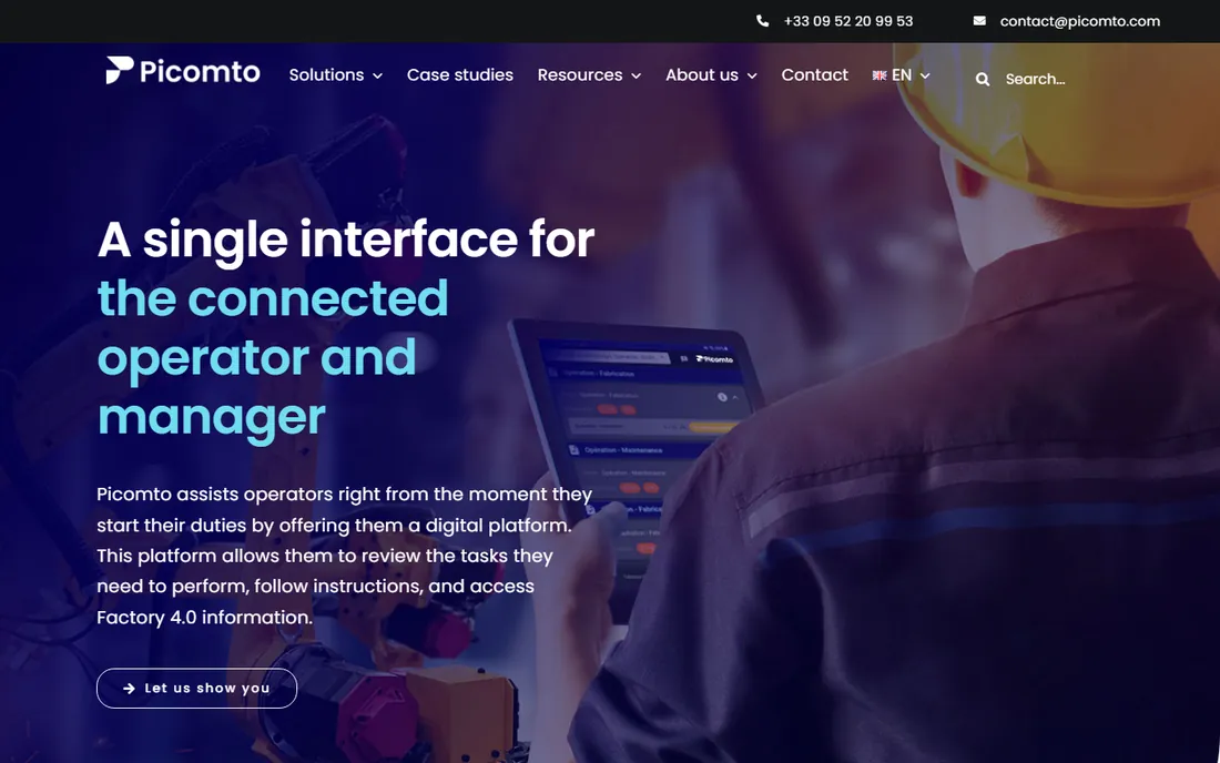 Picomto homepage