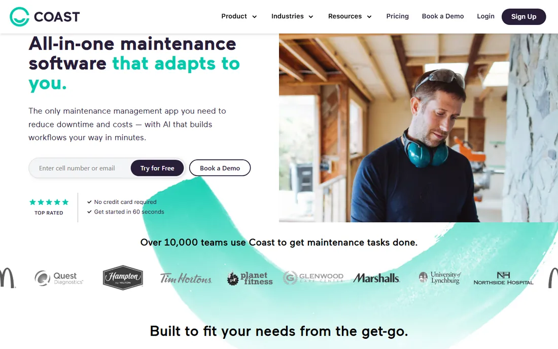Coast homepage