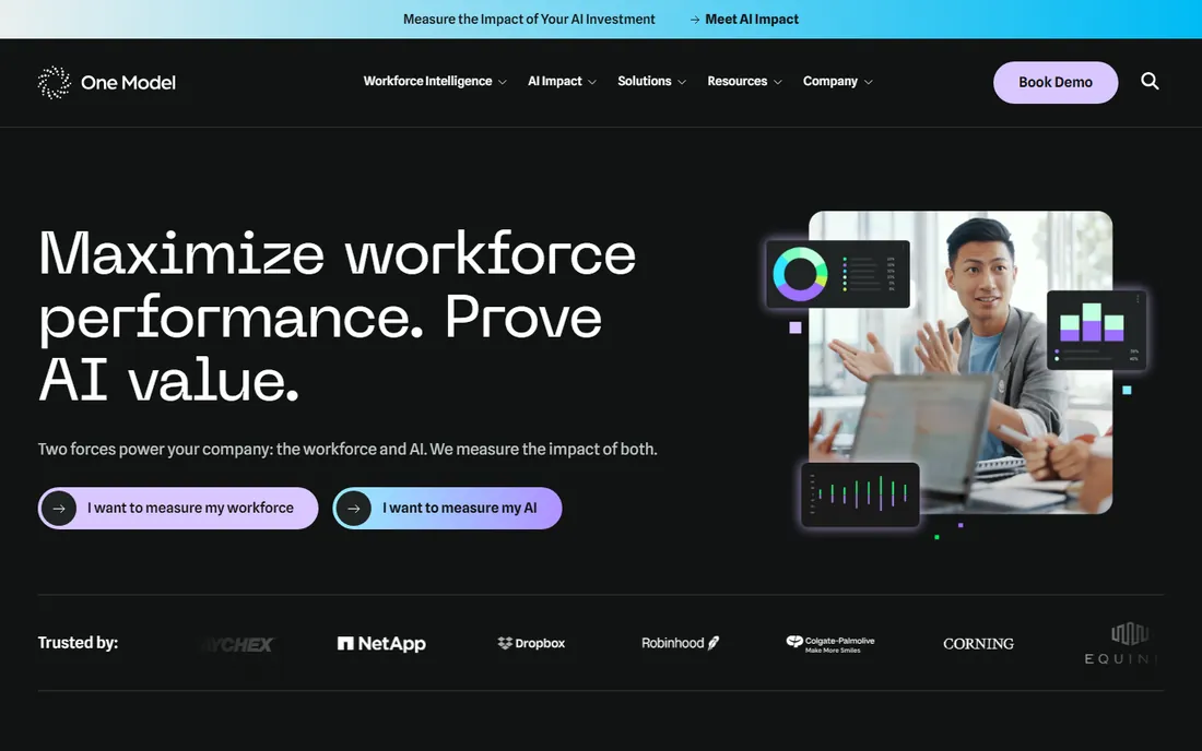 One Model homepage