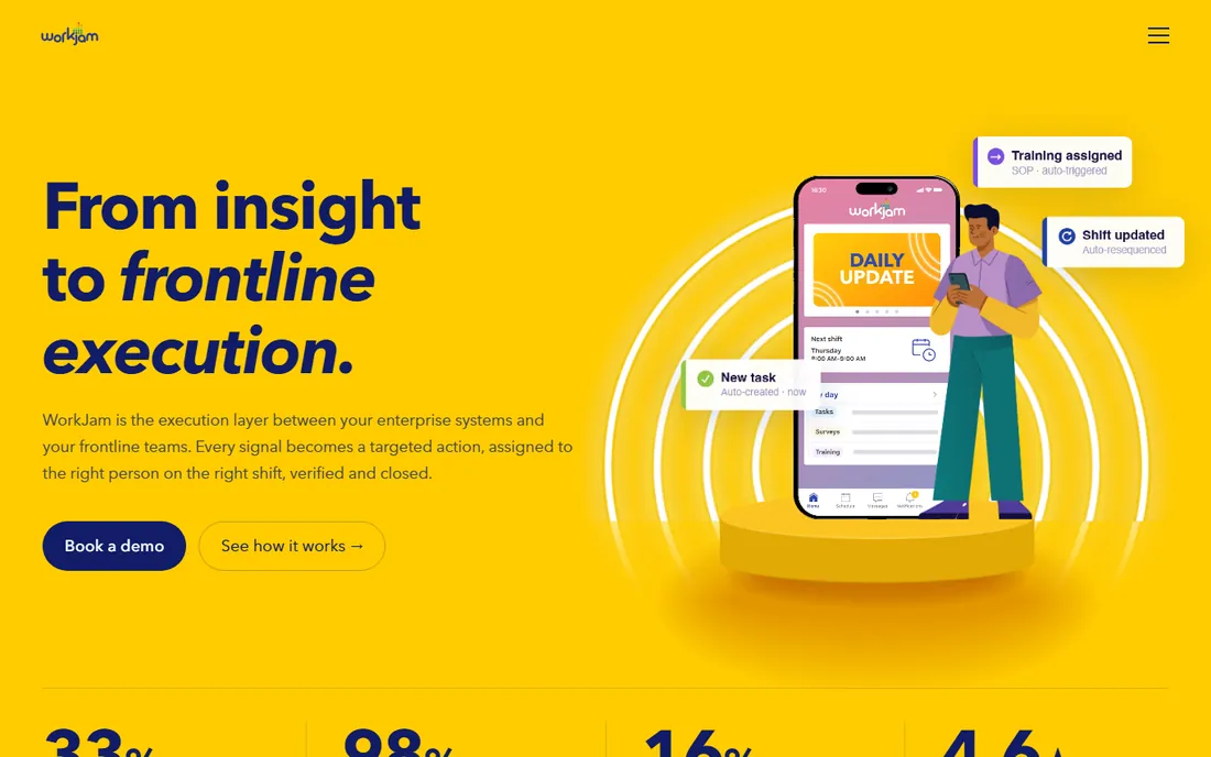 WorkJam homepage