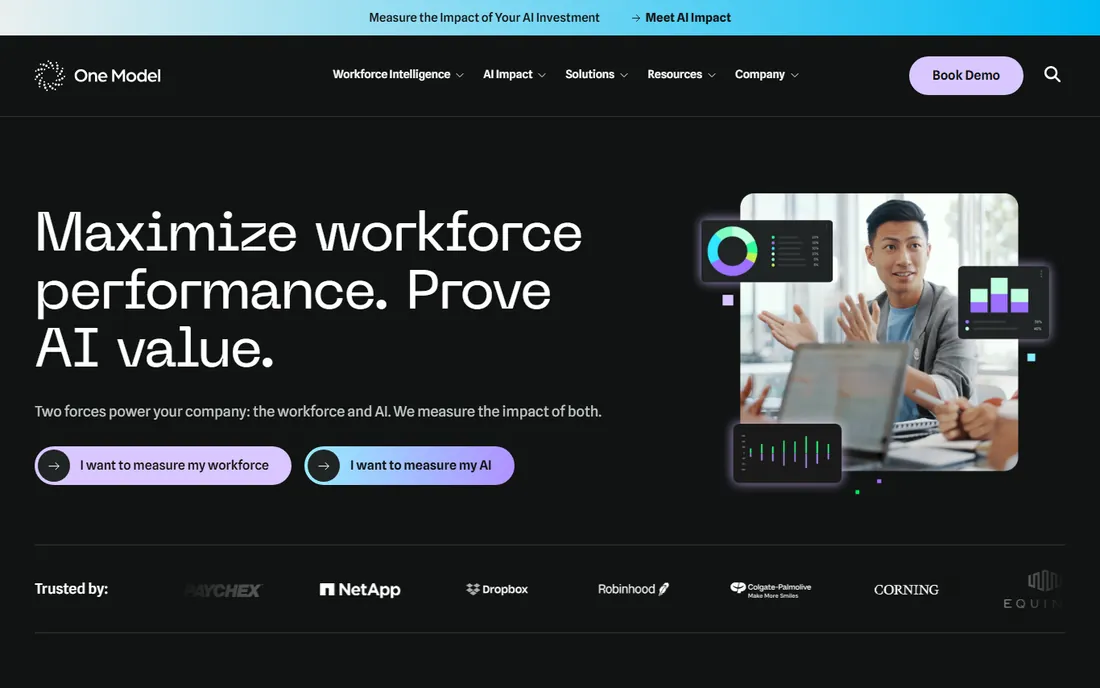 One Model homepage