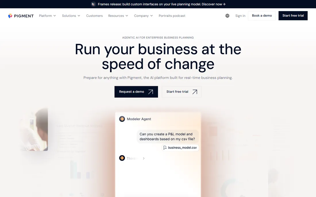 Pigment homepage