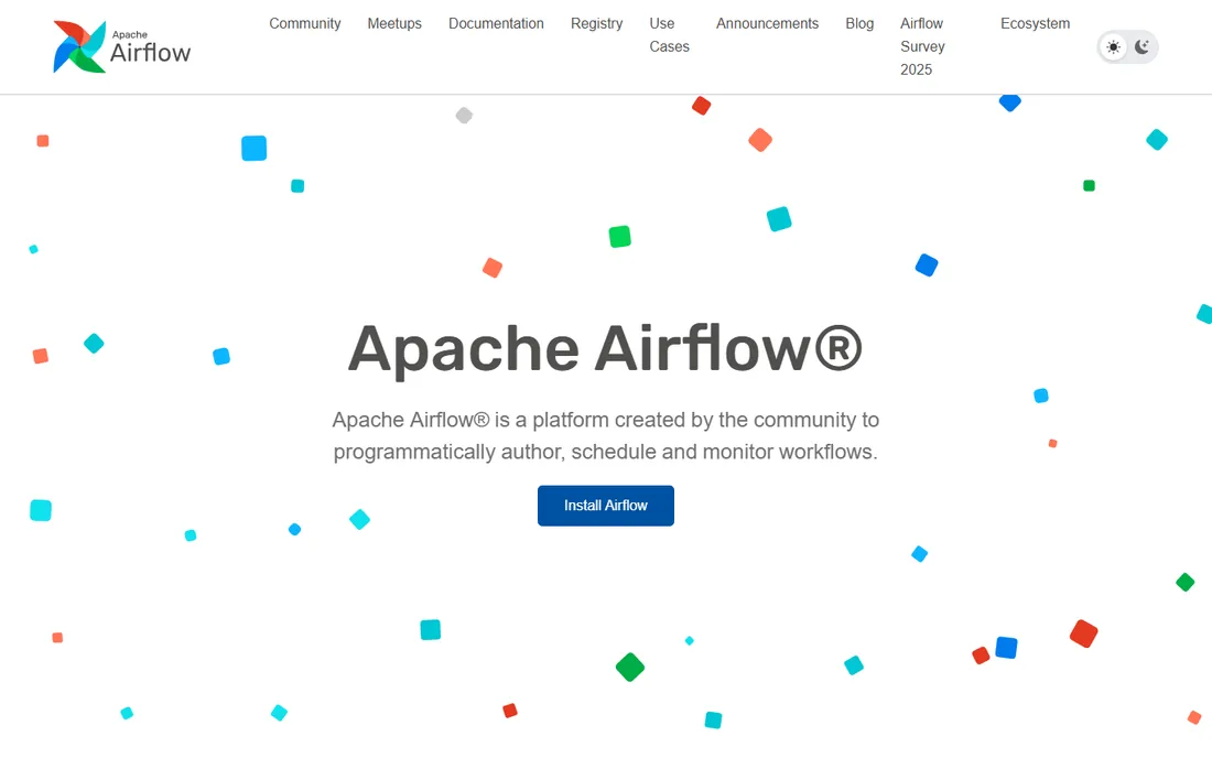 Apache Airflow homepage