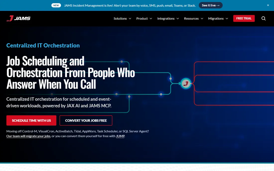 JAMS homepage