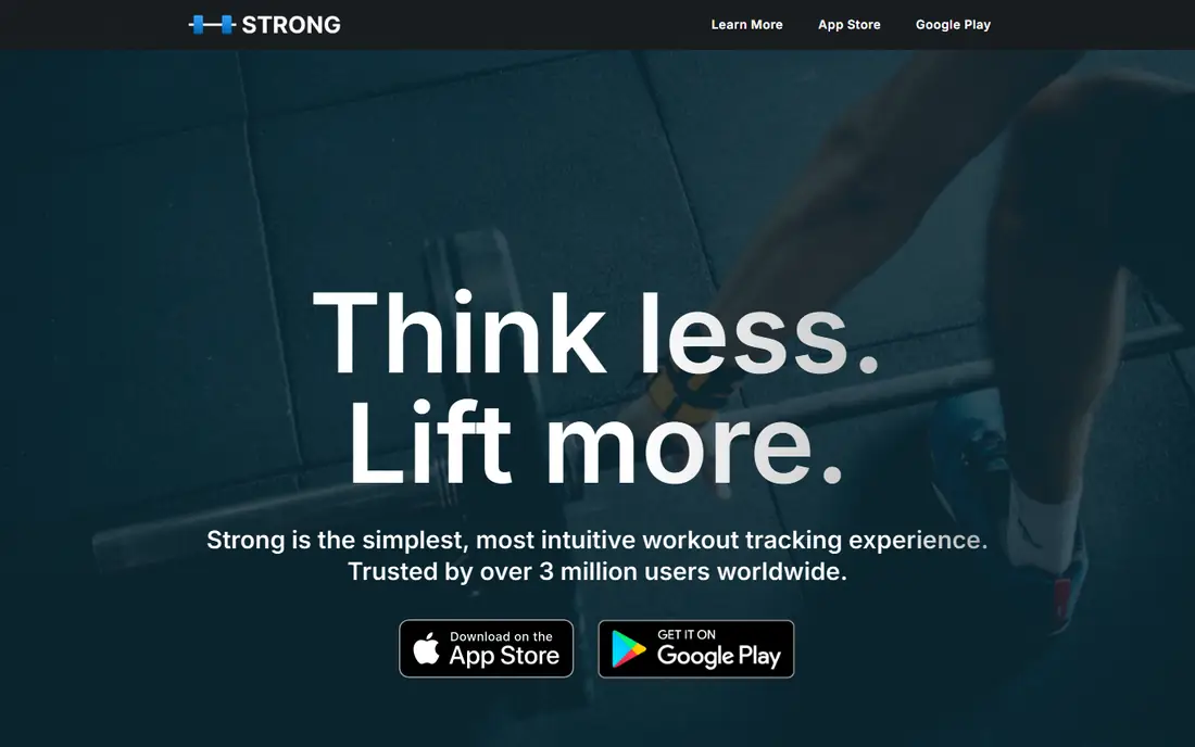 Strong homepage