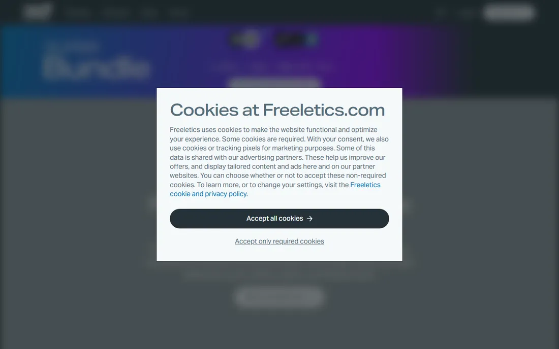 Freeletics homepage
