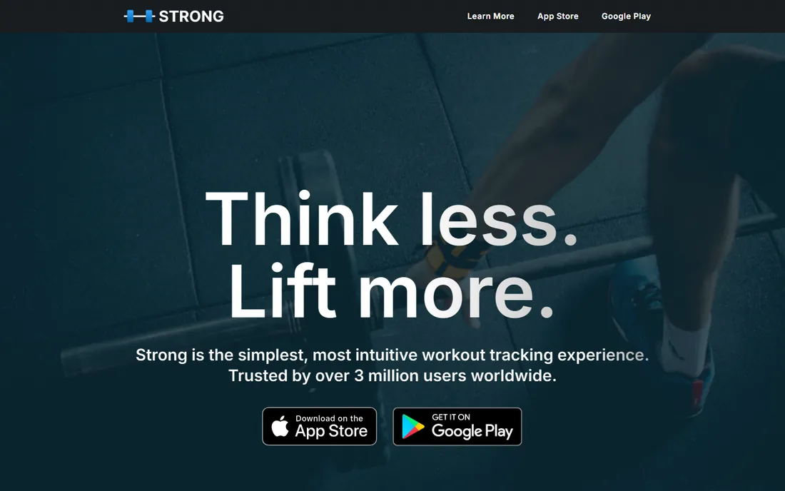 Strong homepage