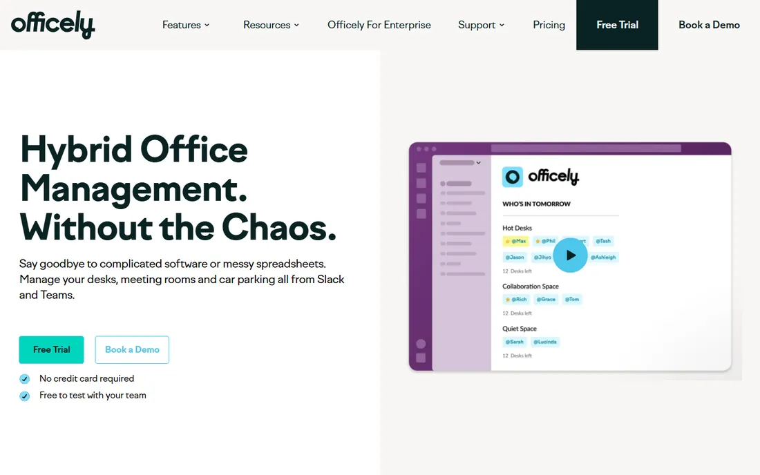 Officely homepage