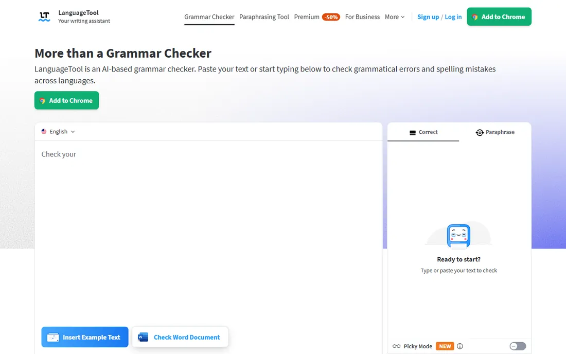 LanguageTool homepage