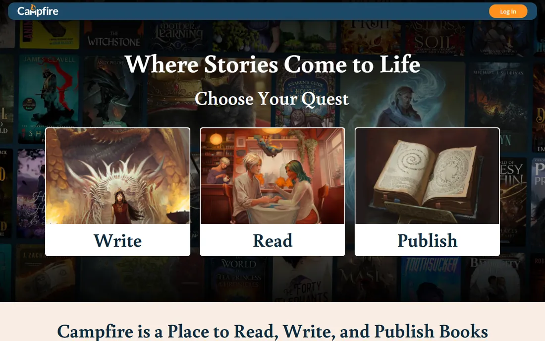 Campfire homepage