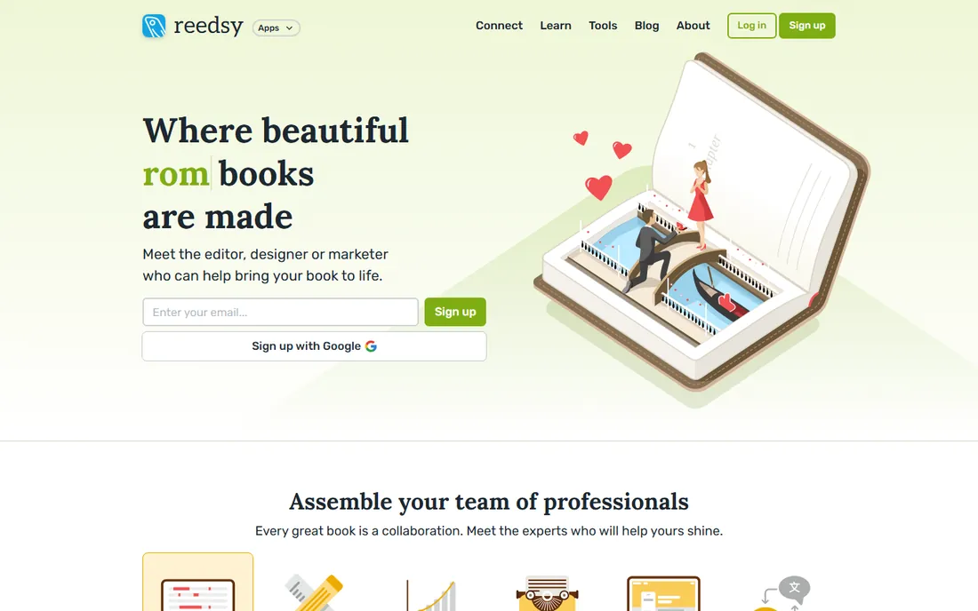 Reedsy Studio homepage