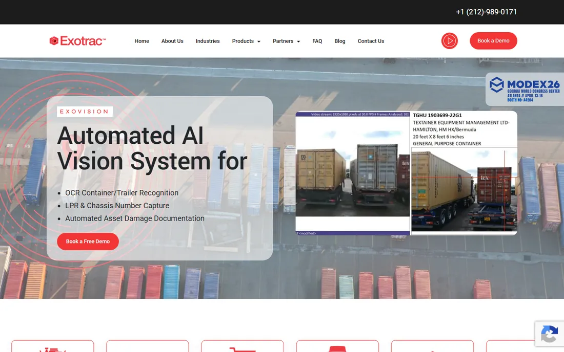 Exotrac homepage
