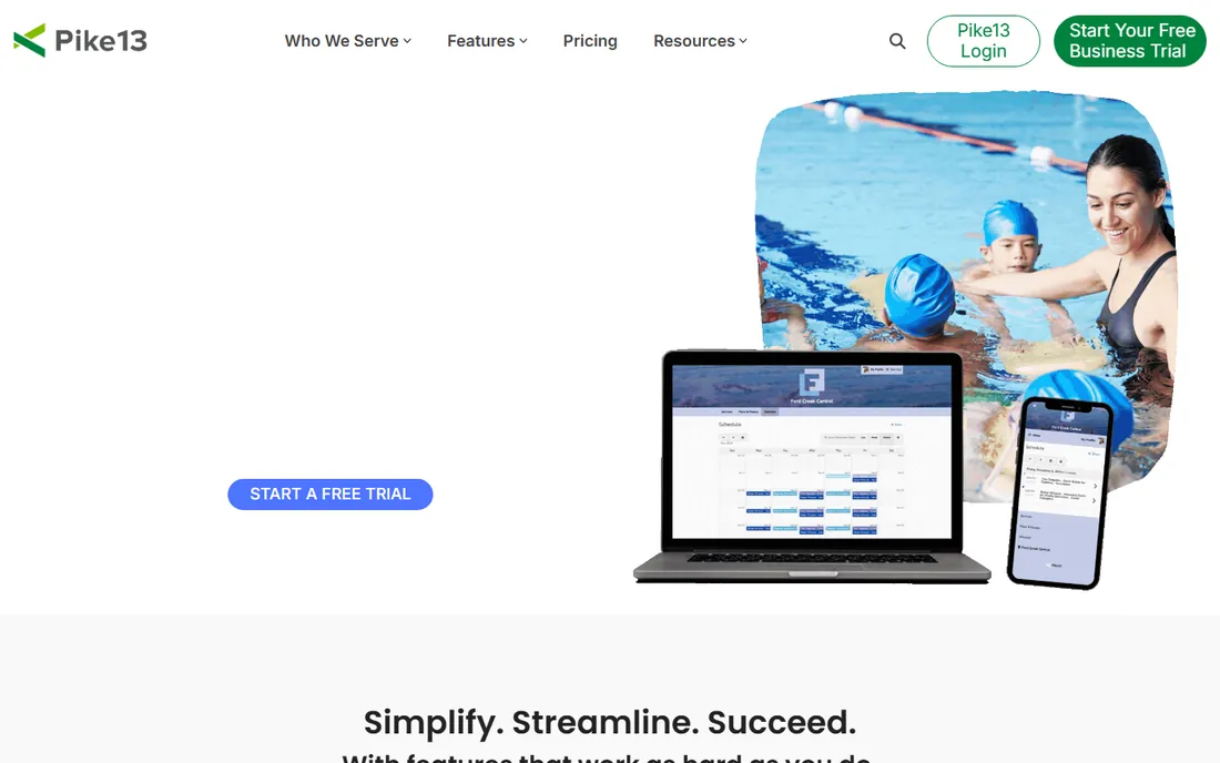 Pike13 homepage