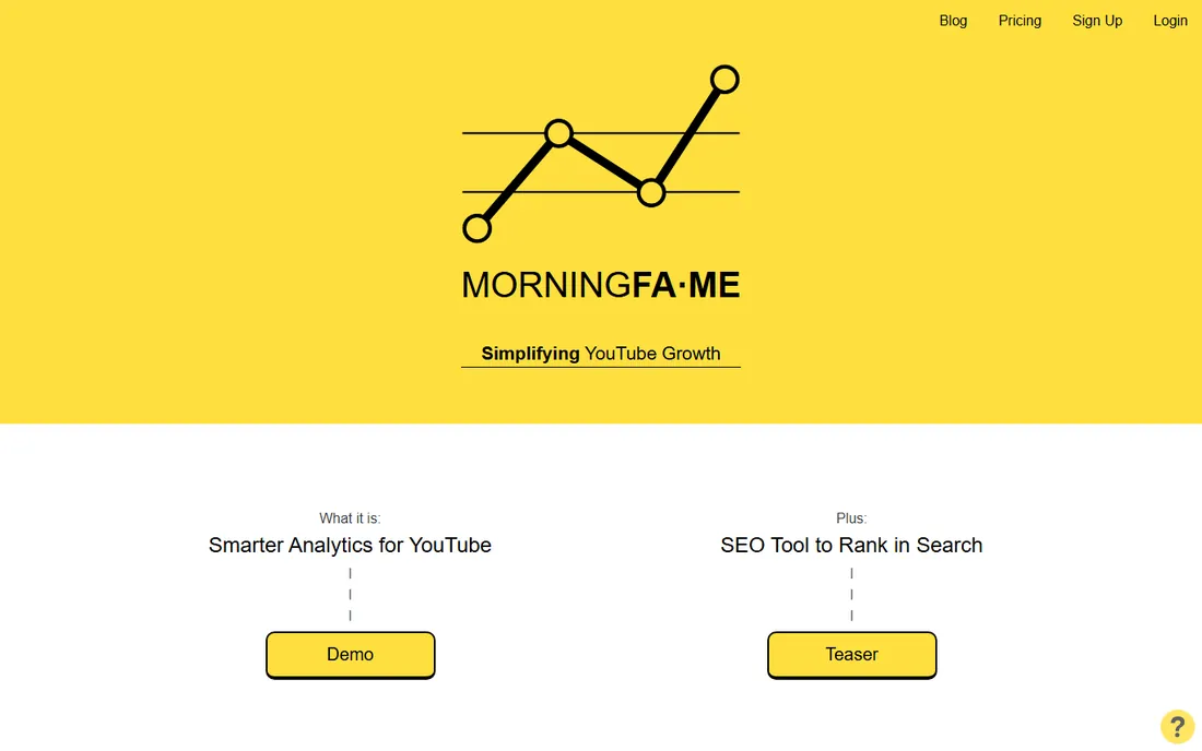 MorningFame homepage