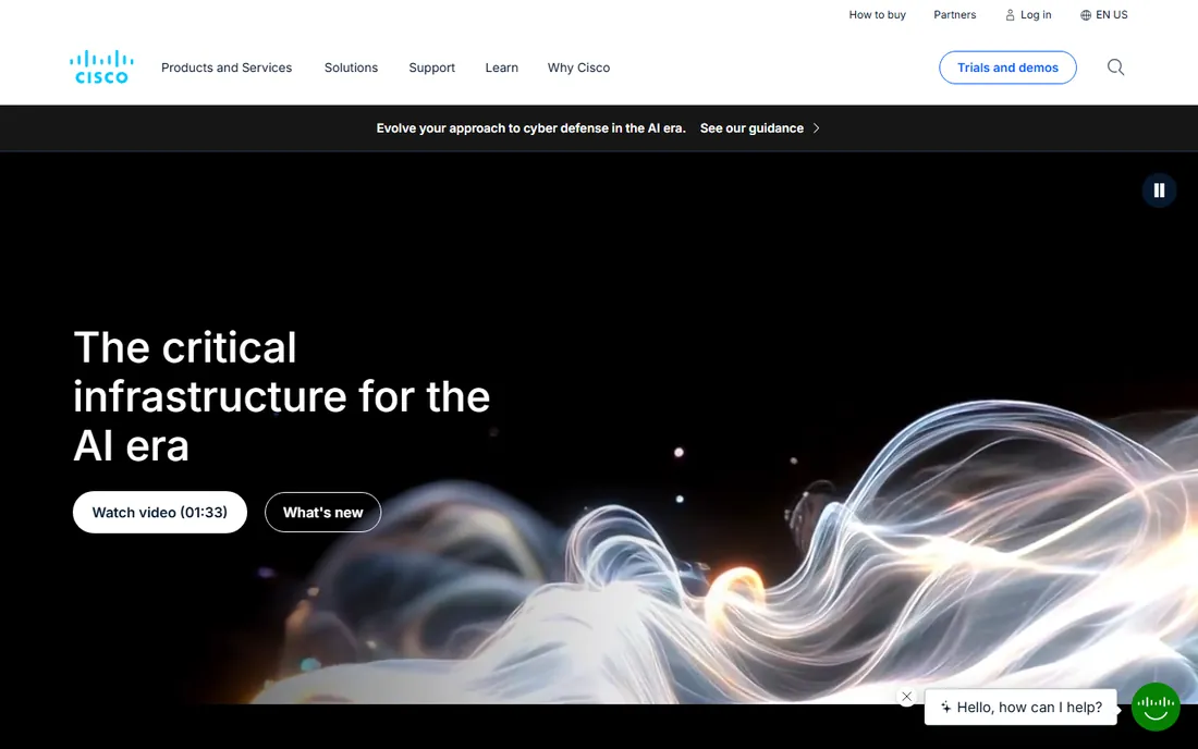 Cisco homepage