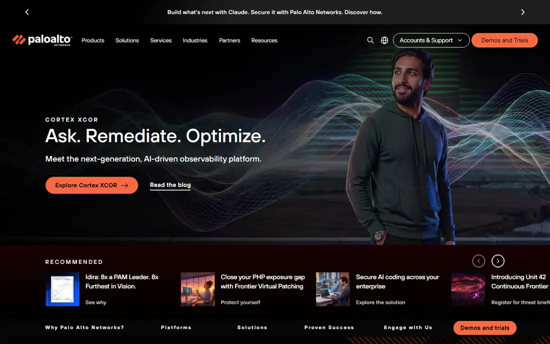 Palo Alto Prisma Access homepage