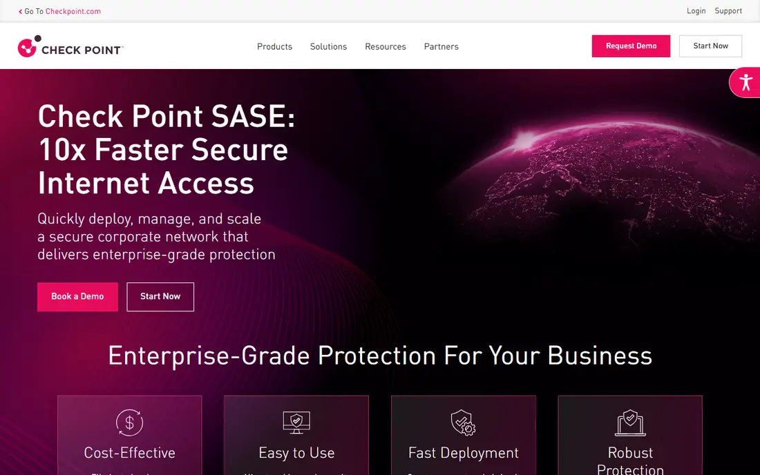 Perimeter 81 (Check Point SASE) homepage