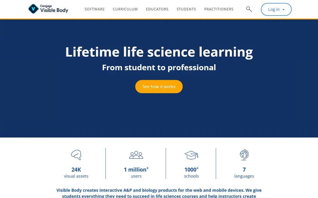 Visible Body homepage