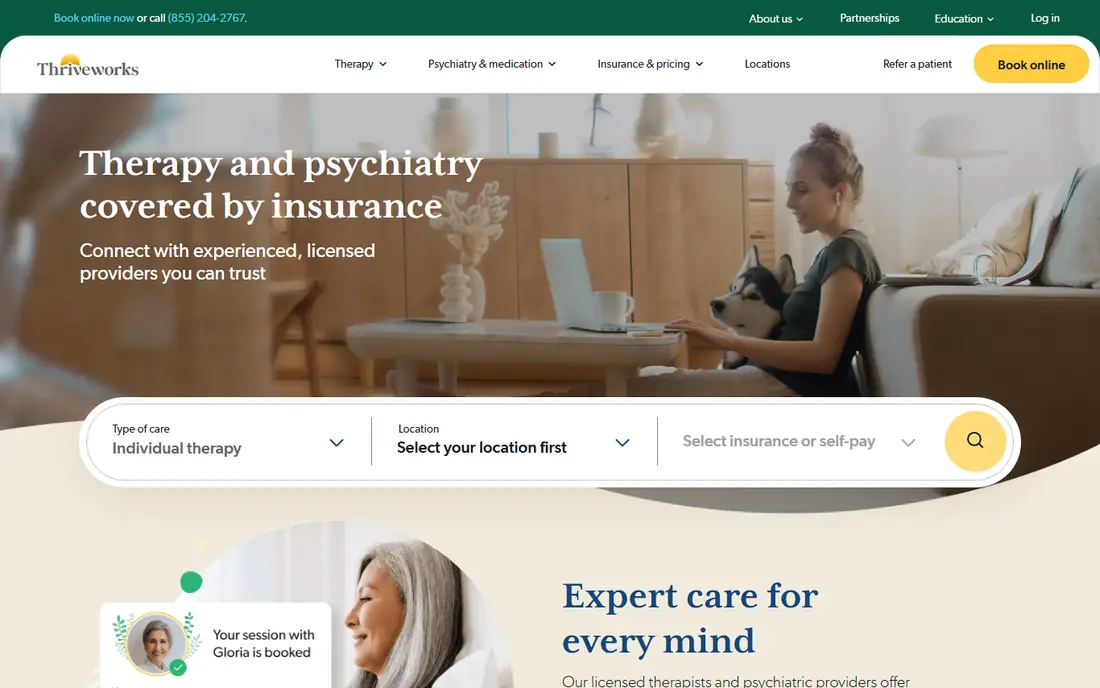 Thriveworks homepage