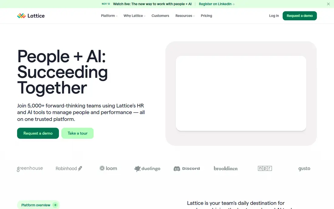 Lattice homepage