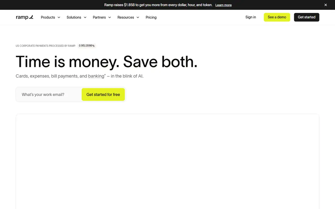 Ramp homepage