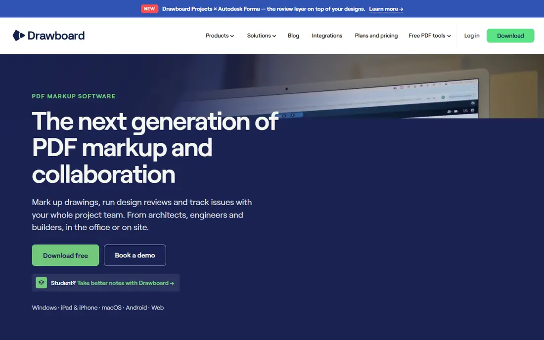 Drawboard Projects homepage