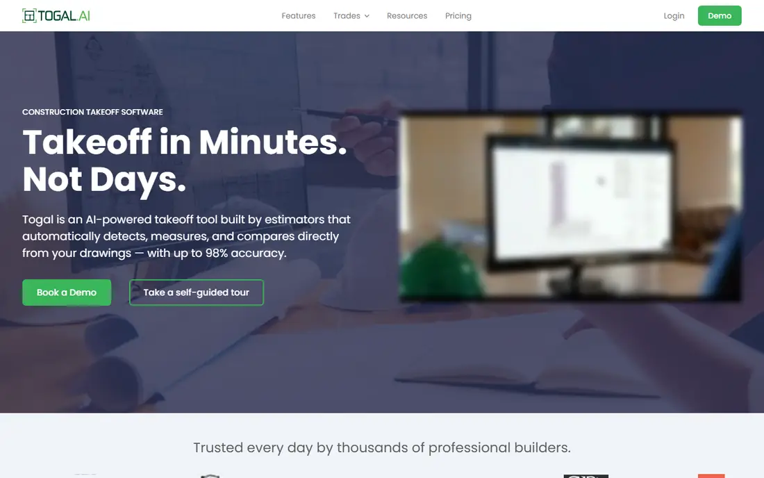 Togal.AI homepage