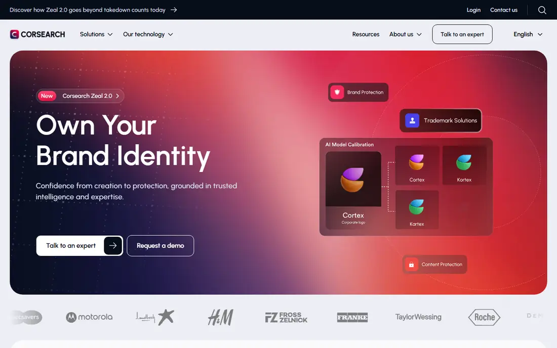 Corsearch homepage