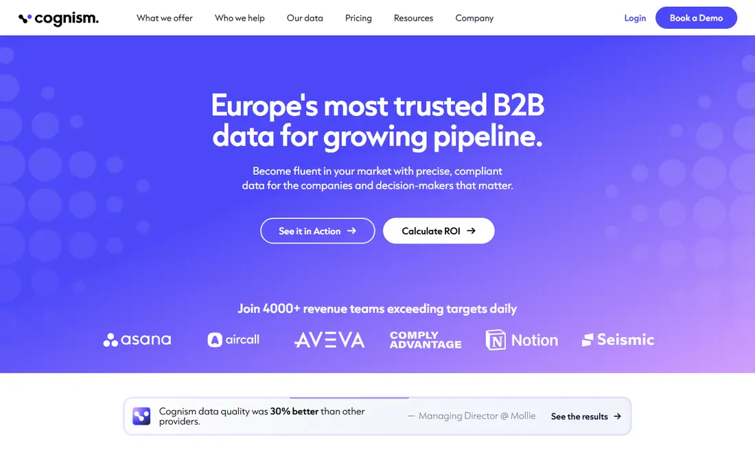 Cognism homepage