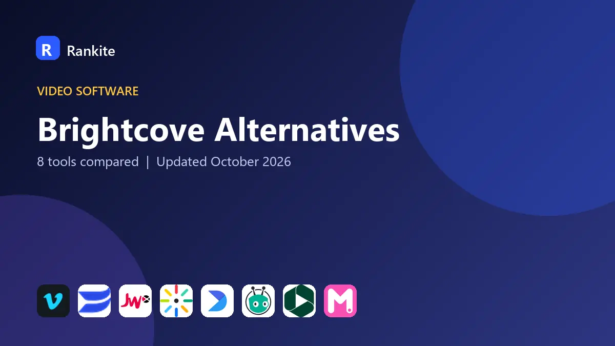 Brightcove Alternatives in 2026: 8 Tools Compared