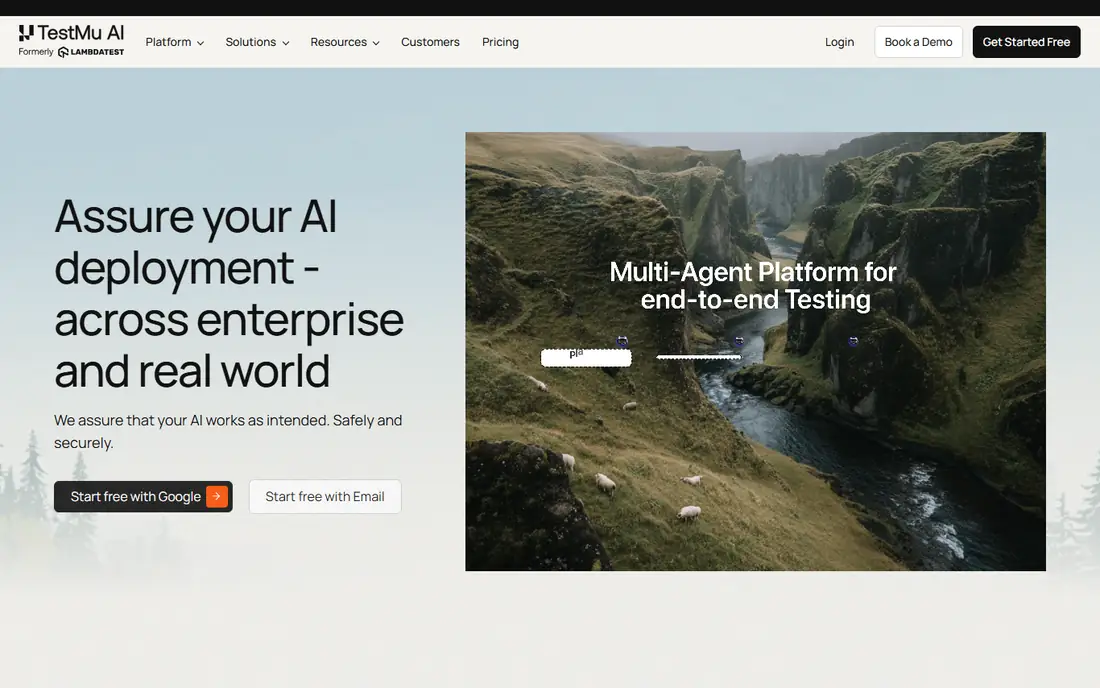 TestMu AI homepage