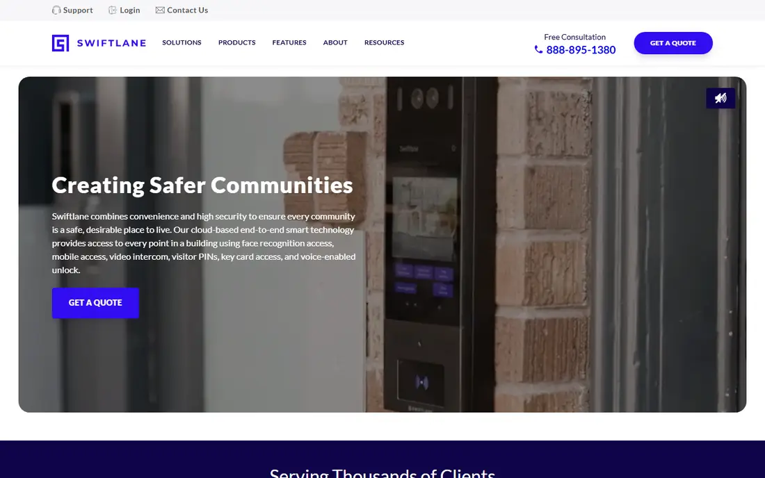 Swiftlane homepage