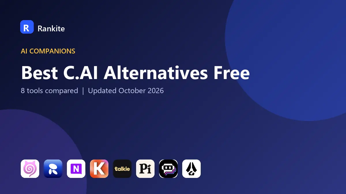 Best C.AI Alternatives Free in 2026: 8 Tools Compared