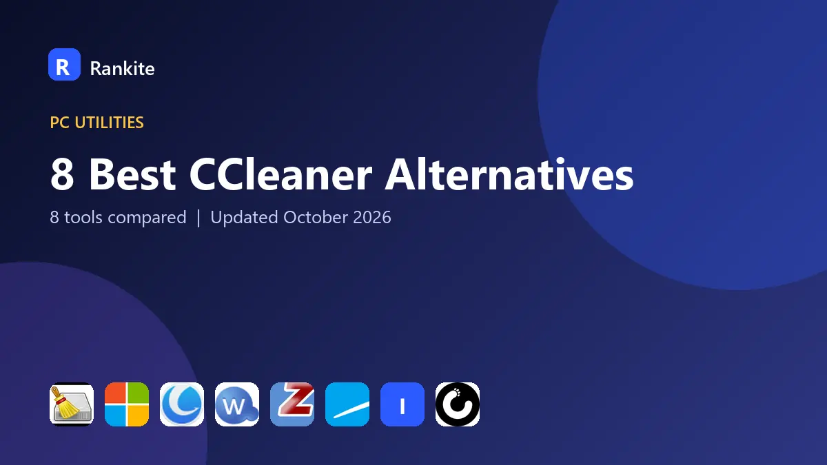 8 Best CCleaner Alternatives in 2026: 8 Tools Compared