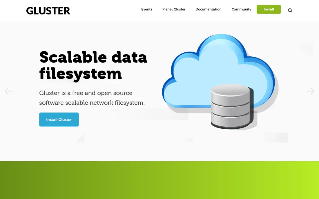 GlusterFS homepage