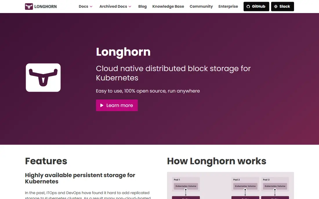 Longhorn homepage