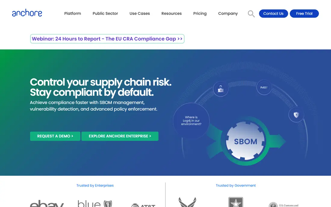 Anchore Grype and Syft homepage