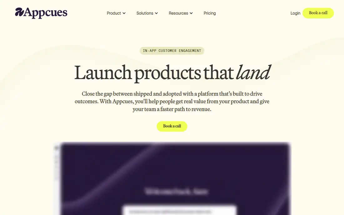 Appcues homepage