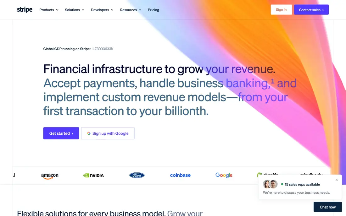 Stripe Billing homepage