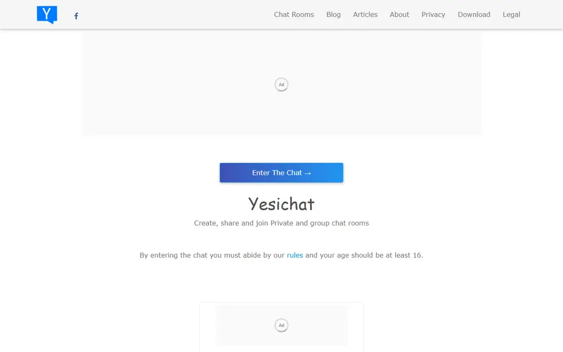 YesIChat homepage