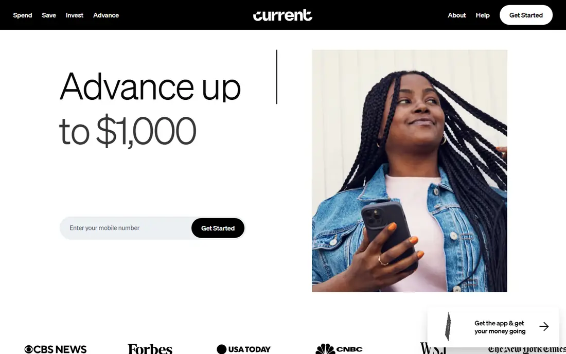Current homepage